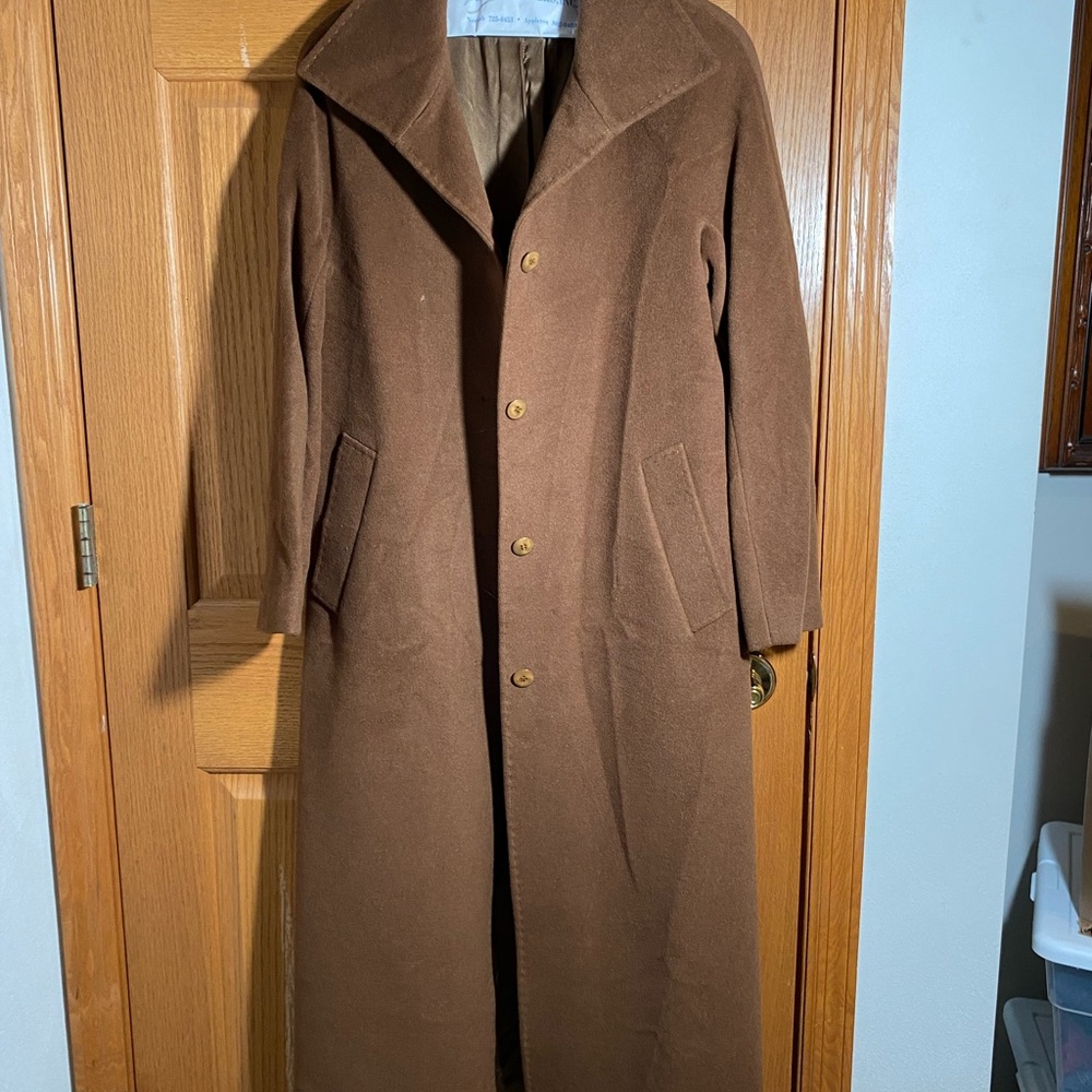 Ellen Tracy Dark Brown Dress Coat